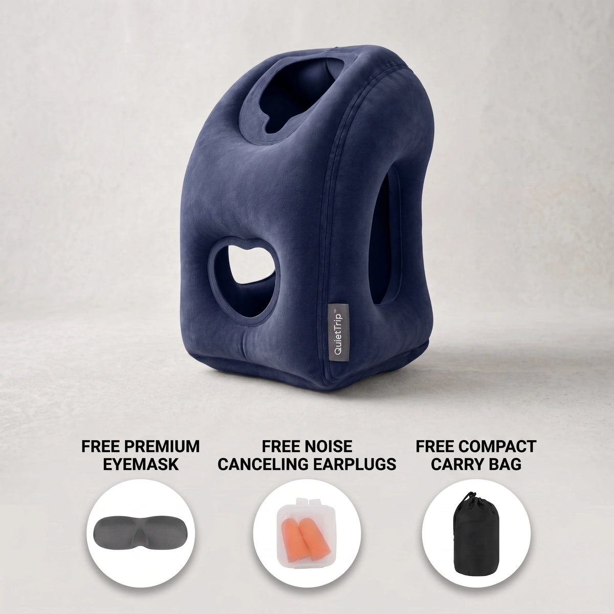 QuietTrip™ Inflatable Pillow